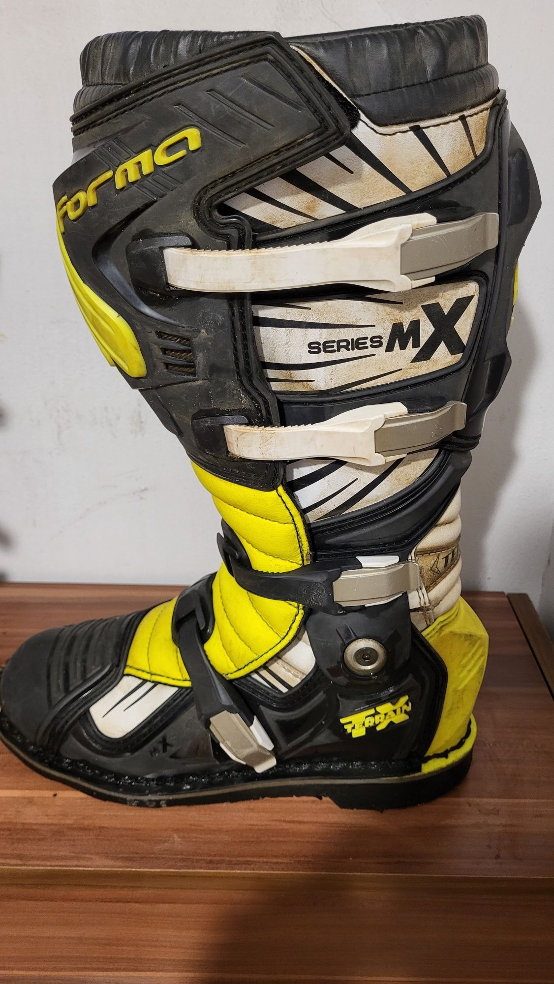 Buty FORMA TERRAIN TX Czarno zielone Białe 44 cross quad zawias