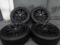 Czarne alufelgi CMS C8 18 cali 5x120 BMW Opel Insignia VW T5 T6, opony