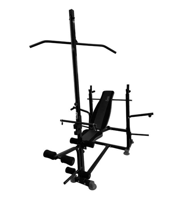 Скамья для жима WCG 0090 с тягой, брусьями, скотом и наклоном 90°