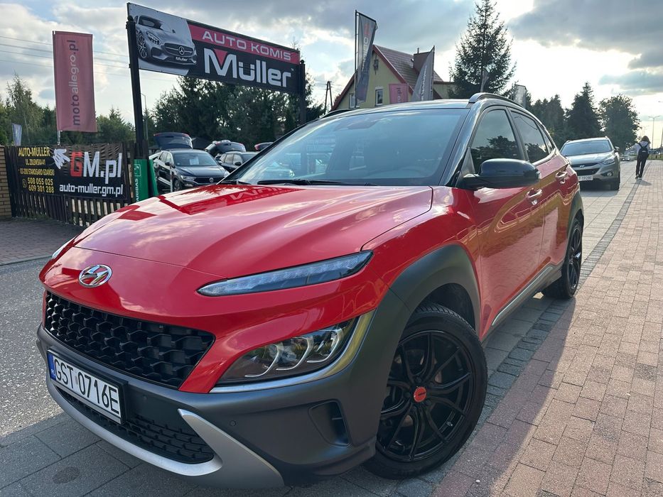 Hyundai Kona 1,0T GDI /120Km Mały Przebieg ,Led, Parctronic, Skóry
