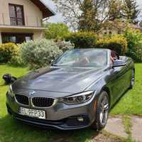 BMW 430 xi Cabrio, czerwone skóry,  Harman/Kardon, 44600km, idealny