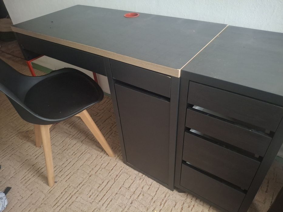 Ikea biurko komoda i krzeslo