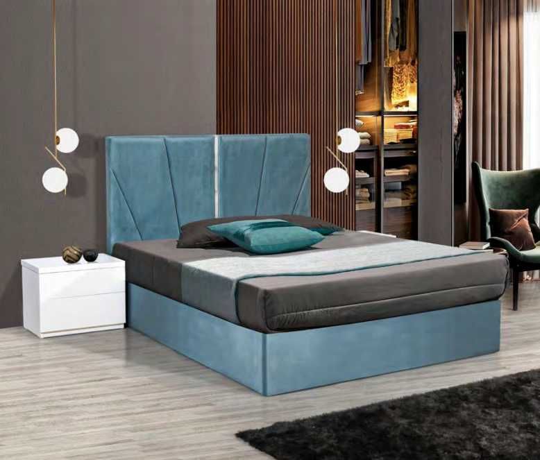 Cama estofada nova com colchão + estrado Fabricantes