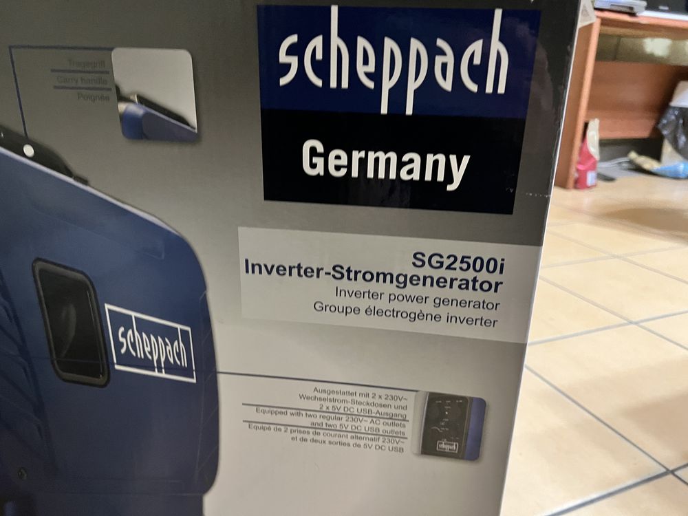 Новий генератор Scheppach sg 2500i
