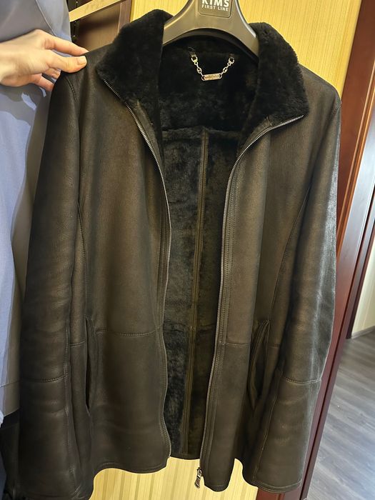 Чоловіча дублянка з хутра ягняти XL-L 50