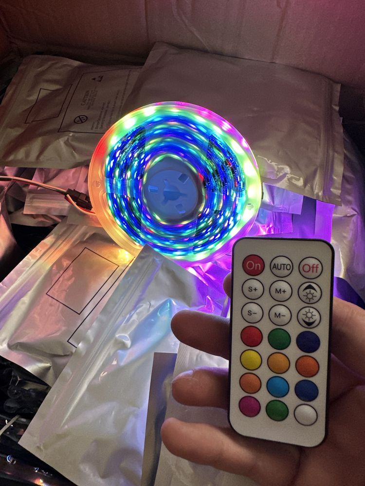 Led стрічка ws2812 RGB Світлодіодна smd5050 IP20