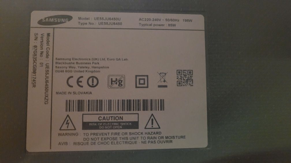 Tv samsung 55 cali