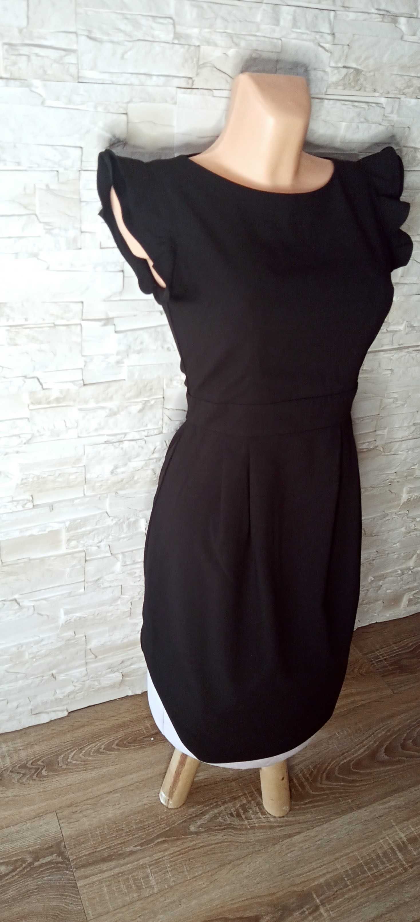 Sukienka klasyczna biurowa damska czarna S/36 Camaïeu