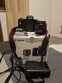 Câmara fotográfica Cannon M50 + Mochila + Acessórios