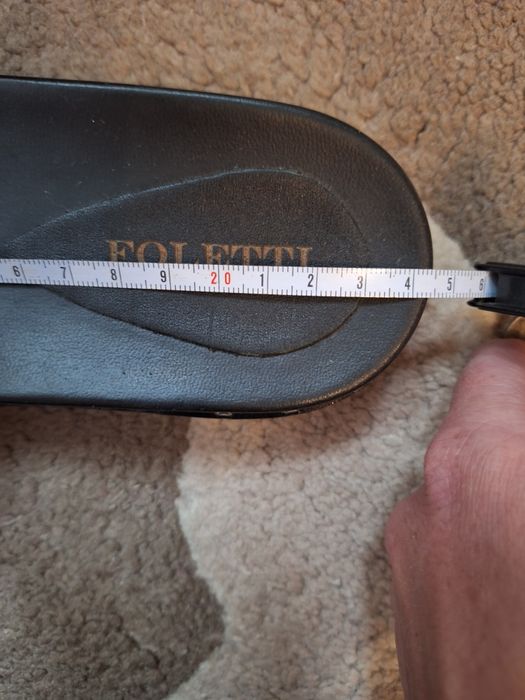 Кожані шльопанці сандалії Foletti