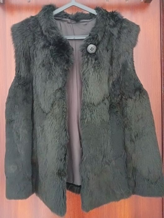 Colete pêlo de coelho