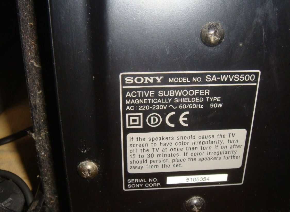 Conjunto Home theater Sony SA-VS500H
