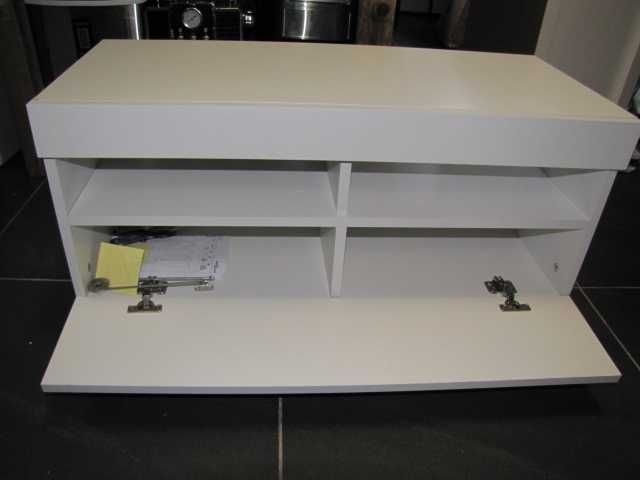 Szafka na buty otwierana 4 półki biała