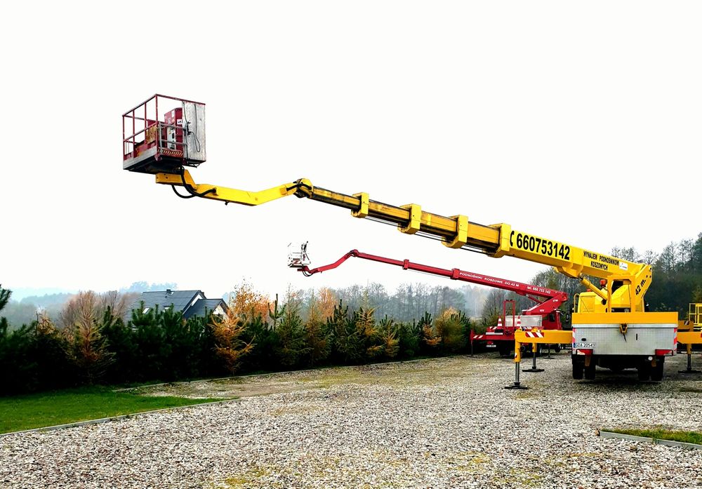 Podnośniki koszowe 18m 22m 27m 35m 42 m 44m wynajem Gdańsk