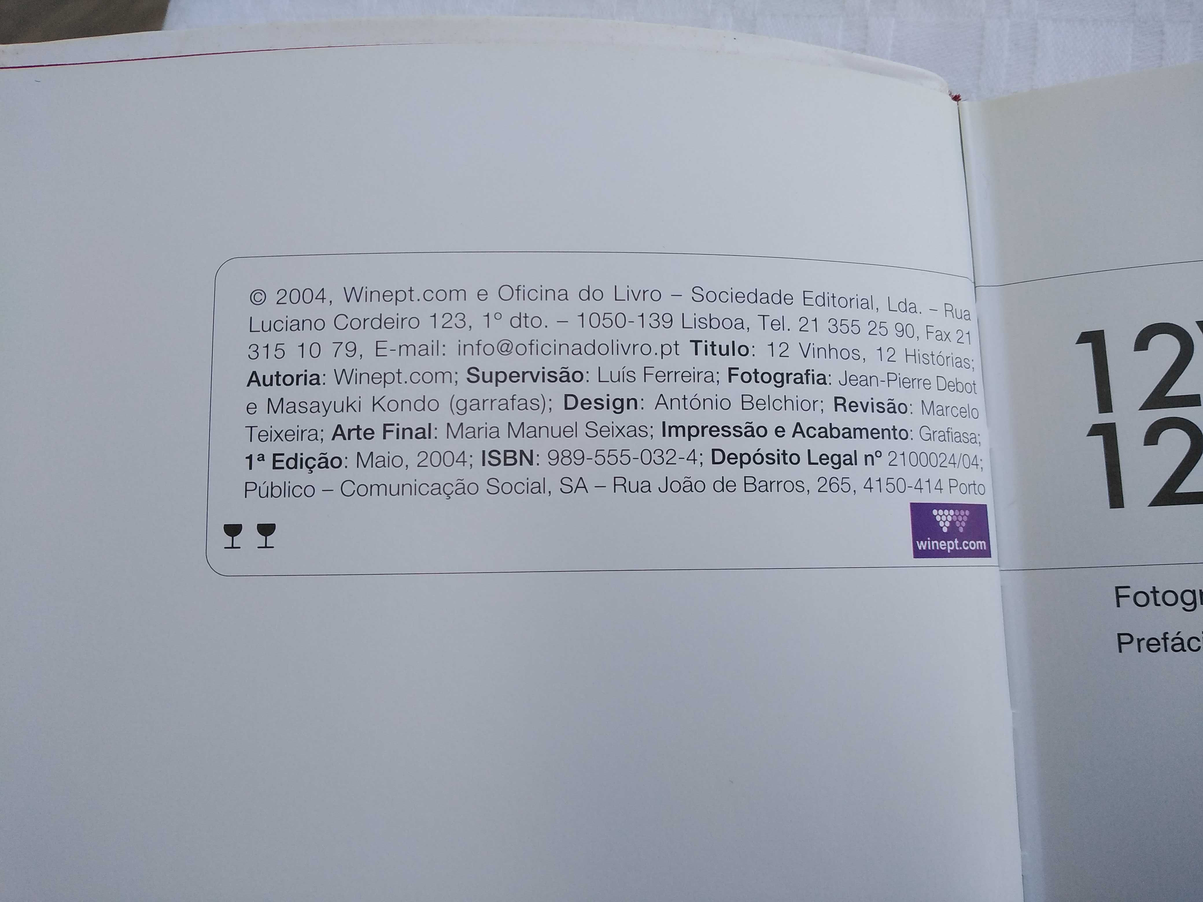 Livro 12 vinhos, 12 histórias.