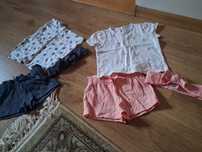 2 nowe zestawy h&m rozmiar 68 w kwiatki z opaskami