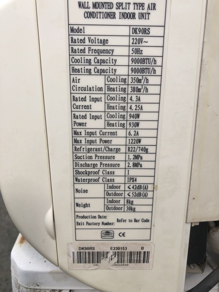 Продам Кондиционер TOYO