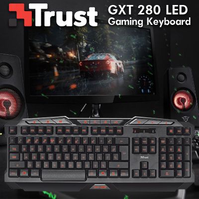 Teclado Gaming Trust GXT 280 LED Novo