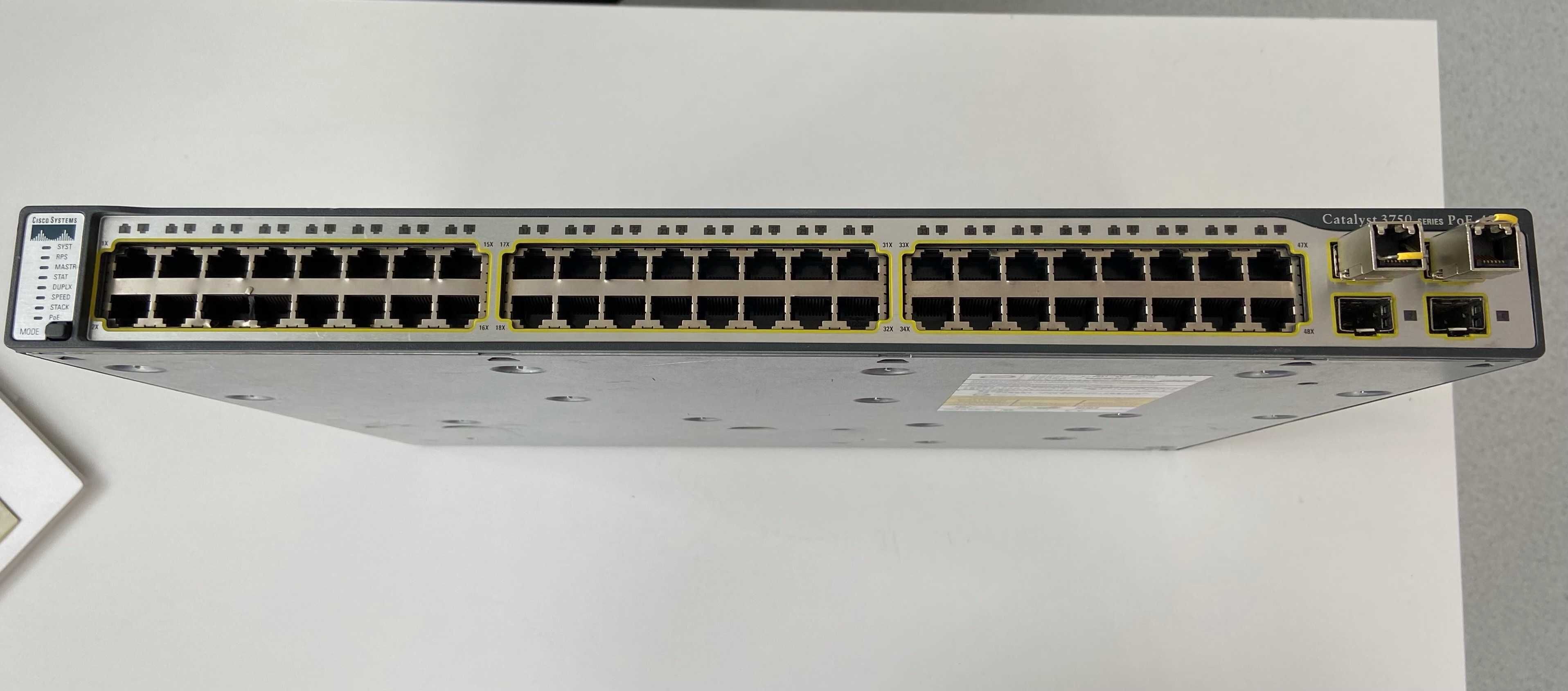 Switch Cisco Catalyst 3750 Series PoE 48-PORT