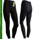 legginsy lekko ocieplone 3/4xl spodnie bambus czarne ciepłe getry