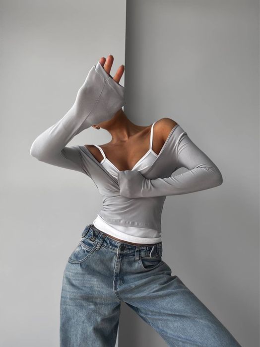 Жіночий крутий лонгслів