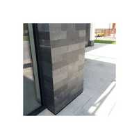 Płytki Łupek Black Slate naturalny 10x30x0,8-1,3 cm - Elewacja, ściany