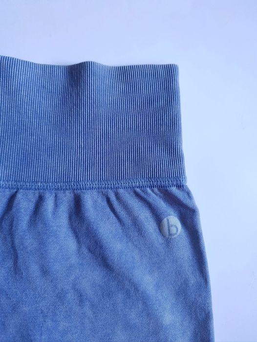 Gołębie szare niebieskie spodenki szorty na siłownię legginsy / XS 34