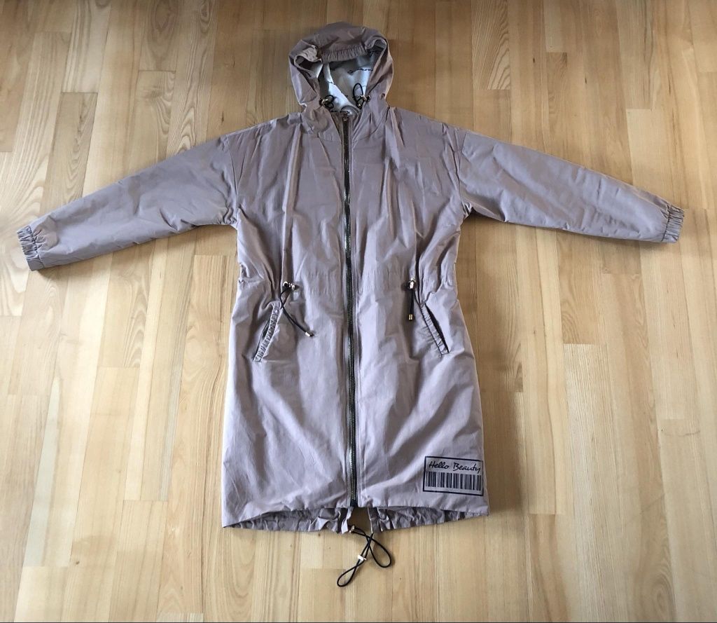 Kurtka parka beżowa r. 38