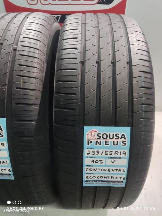 2 pneus como novos 235-55r19 continental - oferta dos portes