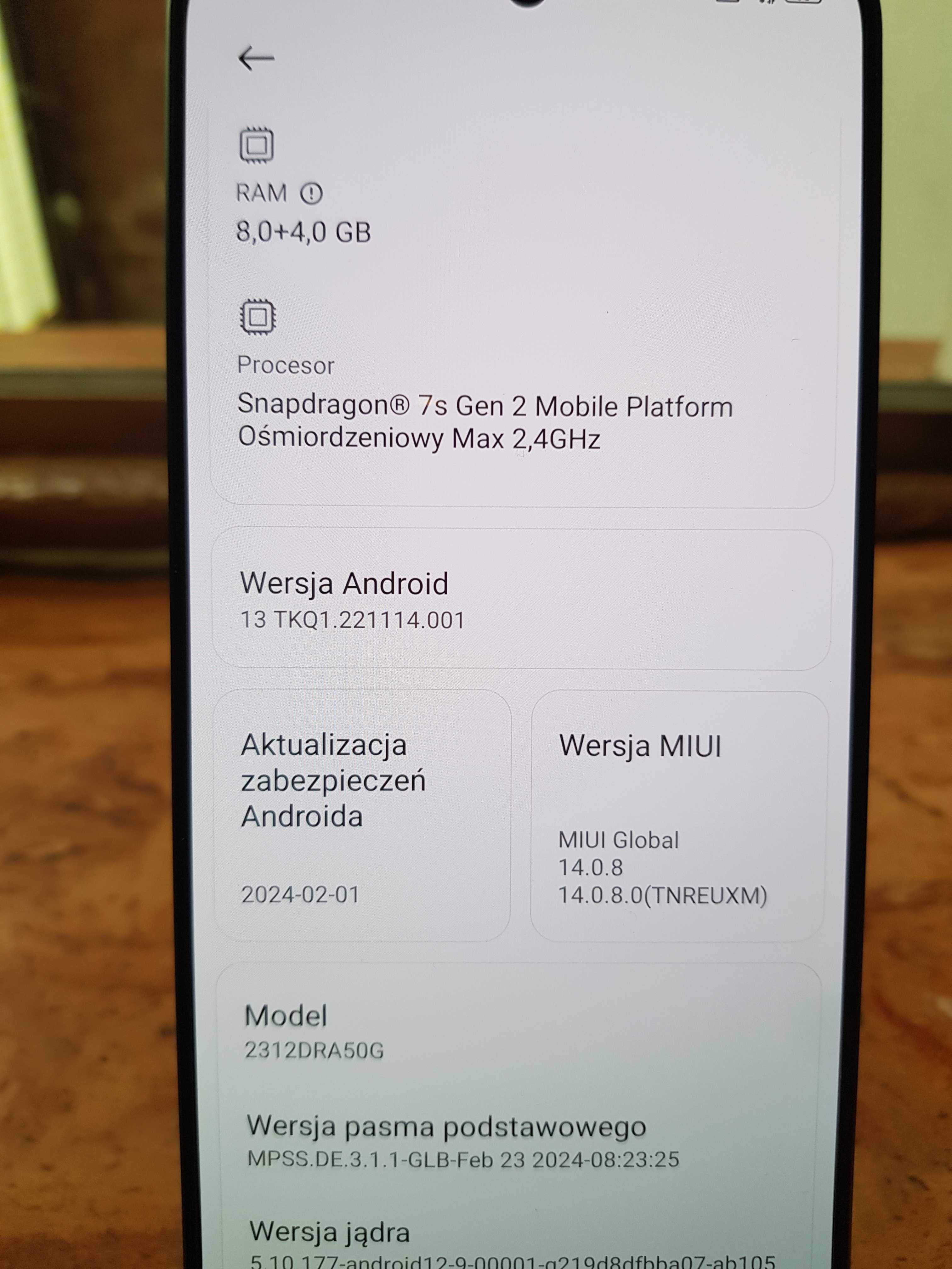 3055/24 Xiaomi Redmi Note 13 Pro 5G  8GB/256GB NOWY!! Orange