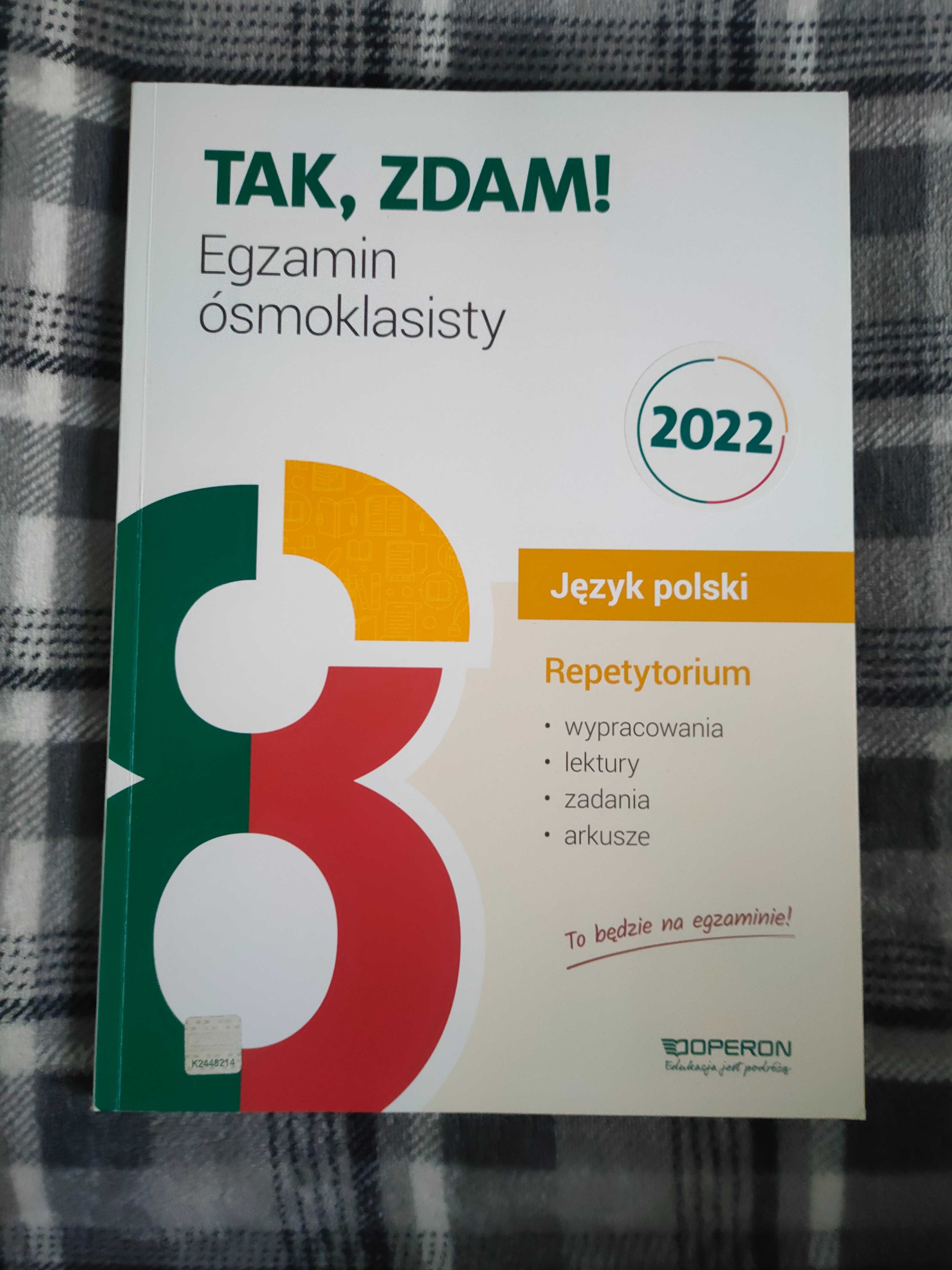 Repetytorium "Tak, zdam! Egzamin ósmoklasisty 2022"