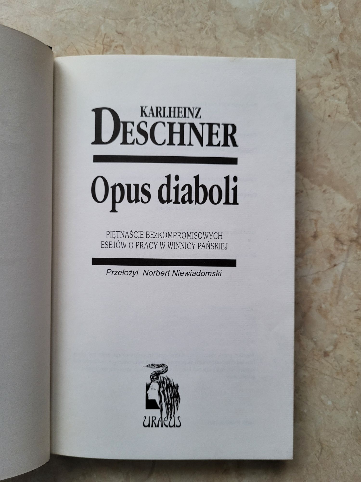 Karlheinz Deschner Opus Diaboli