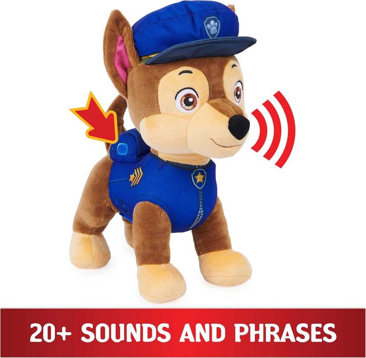Інтерактивний Чейз Paw Patrol Talking Chase Interactive Plush Гонщик