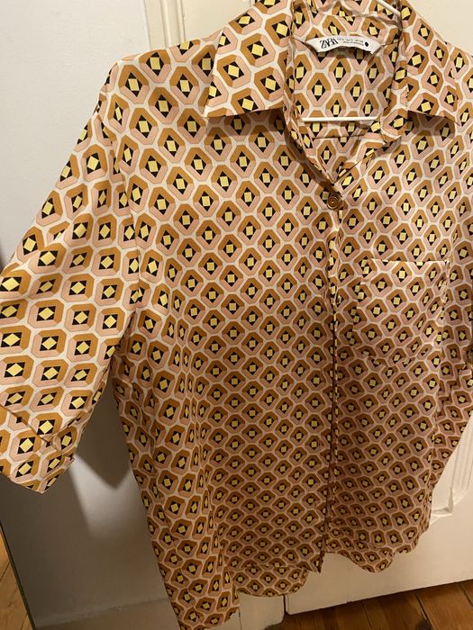 Camisa zara s manga curta