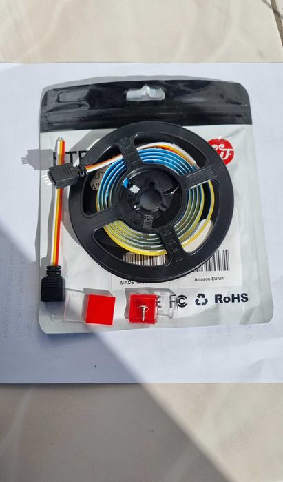 Світлодіодна стрічка BTF-24V-FCOB-64CL-W