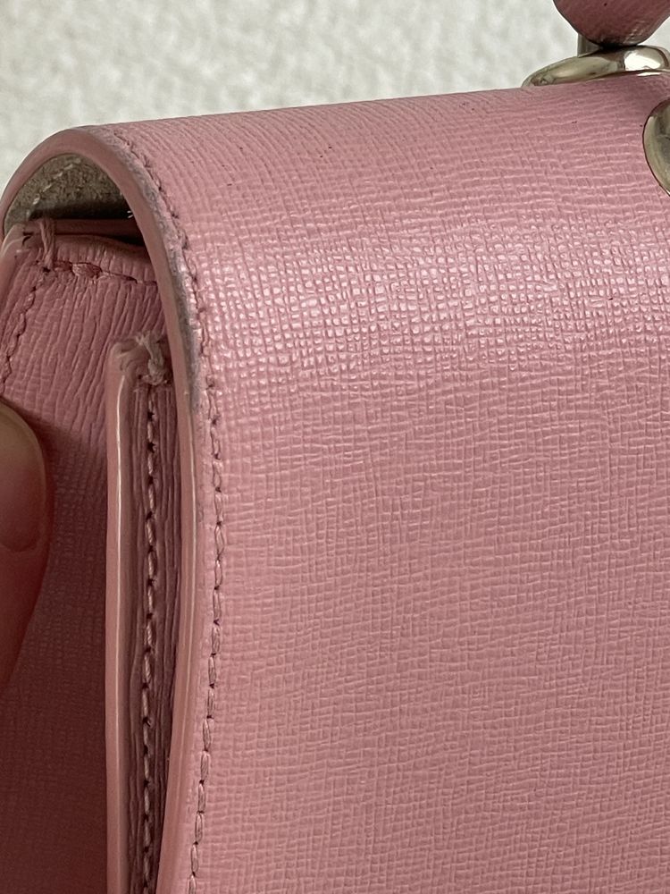 Furla Фурла сумка рожева розовая шкіра сумочка кожаная