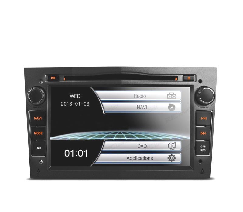 AUTO RADIO 2DIN PARA OPEL USB GPS TACTIL HD 7&quot; PRETO ESCURO