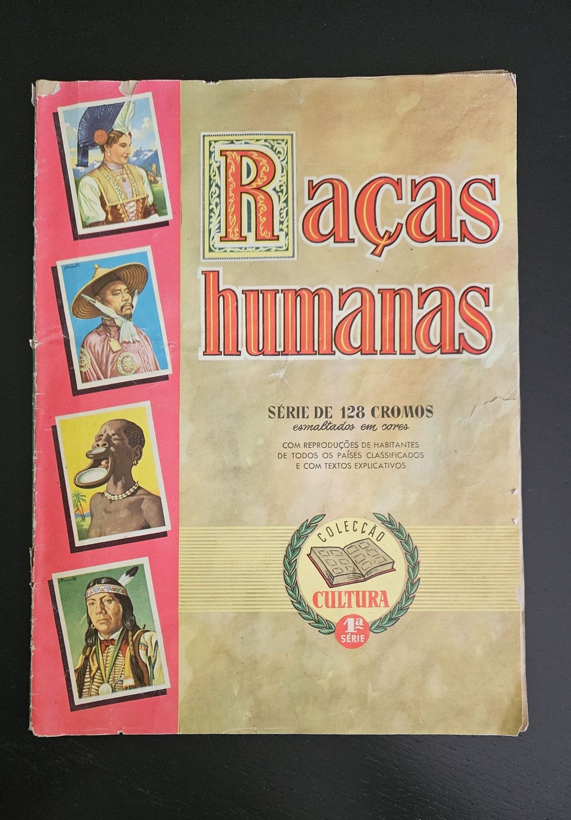 Raças Humanas - Caderneta completa de 128 cromos - 1ª edição