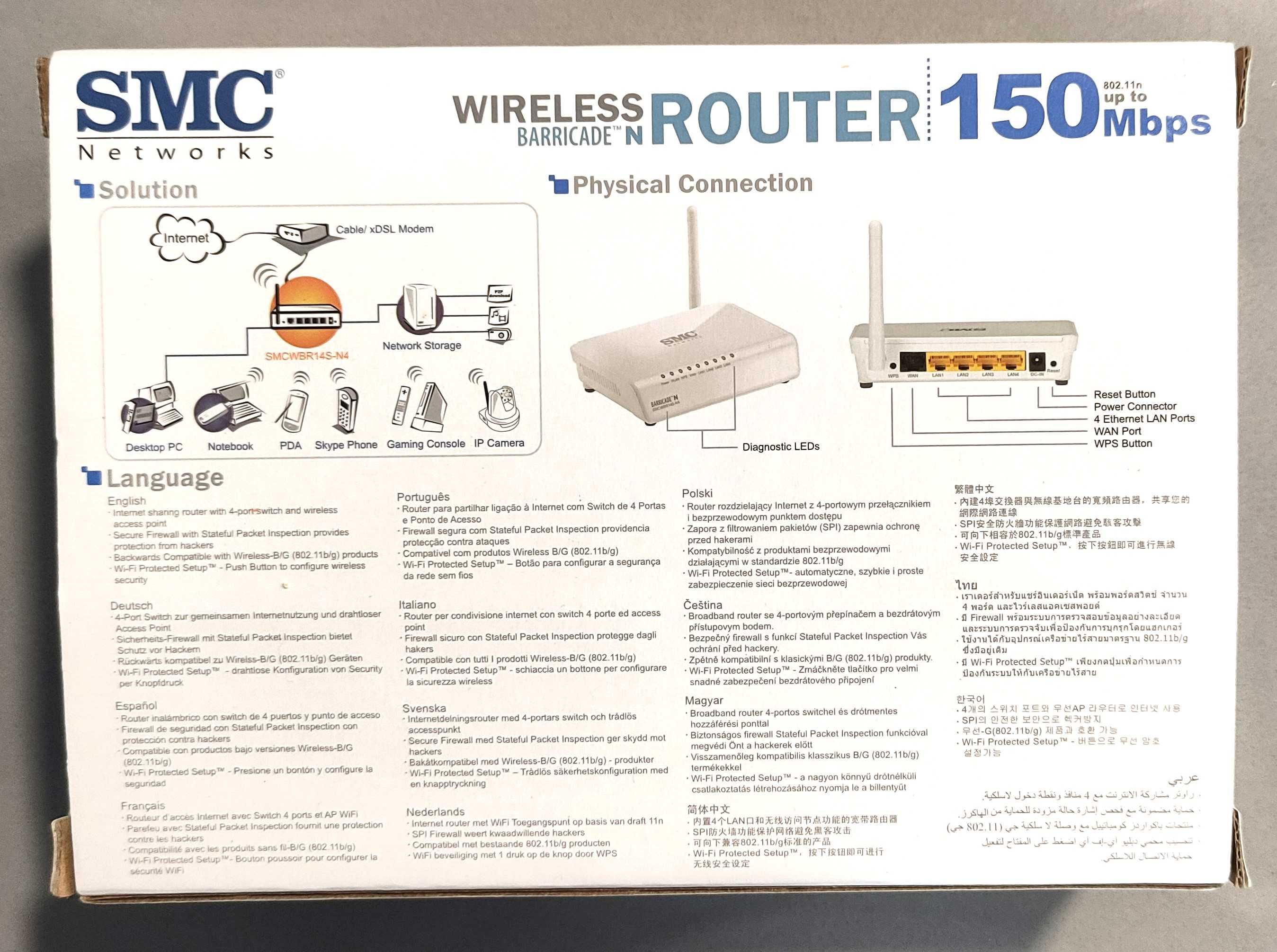 Router Wireless SMS Barricade 150MB