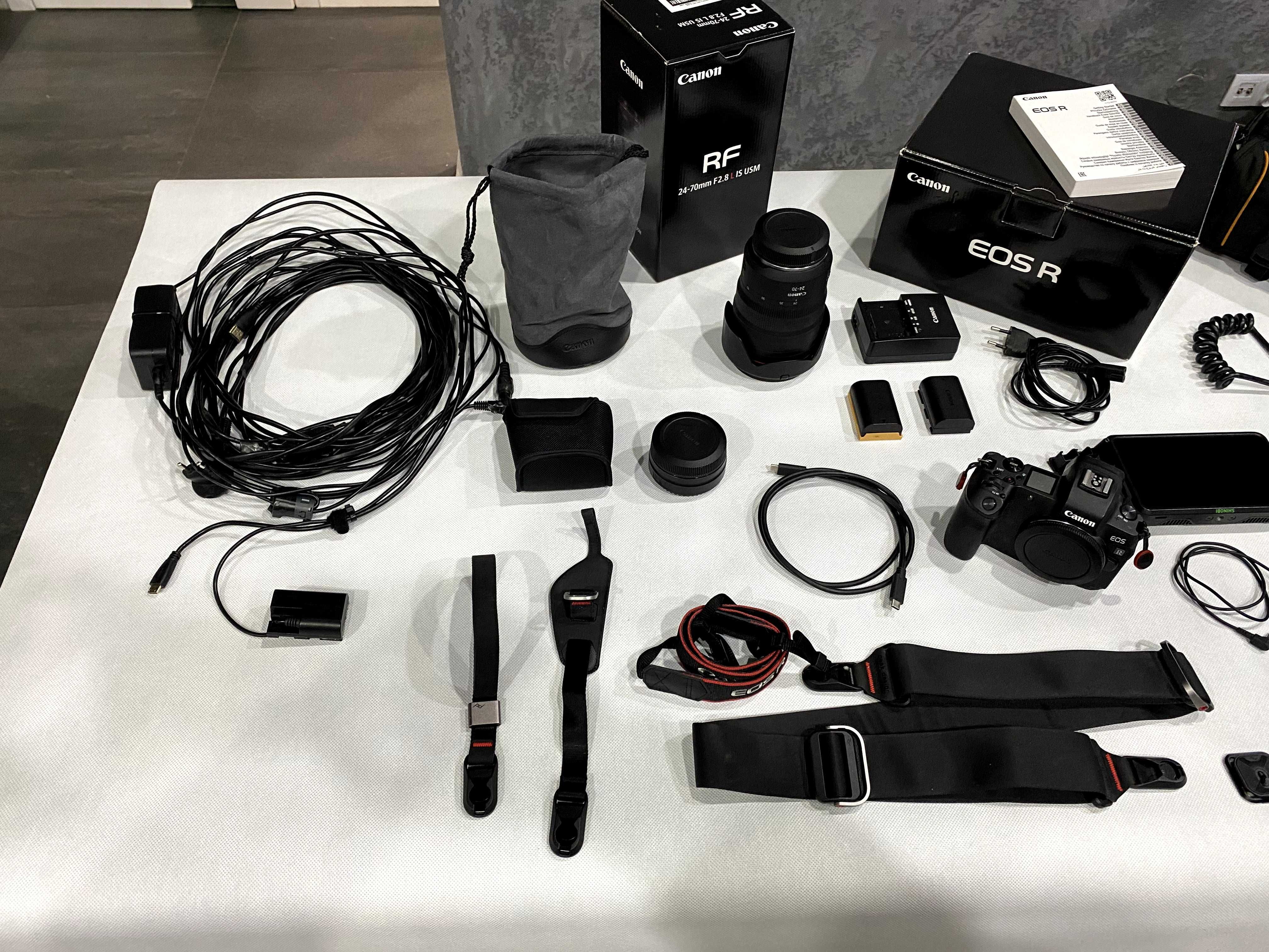 Canon Eos R + obiektyw Canon RF 24-70 mm f/2.8 L IS USM + AKCESORIA