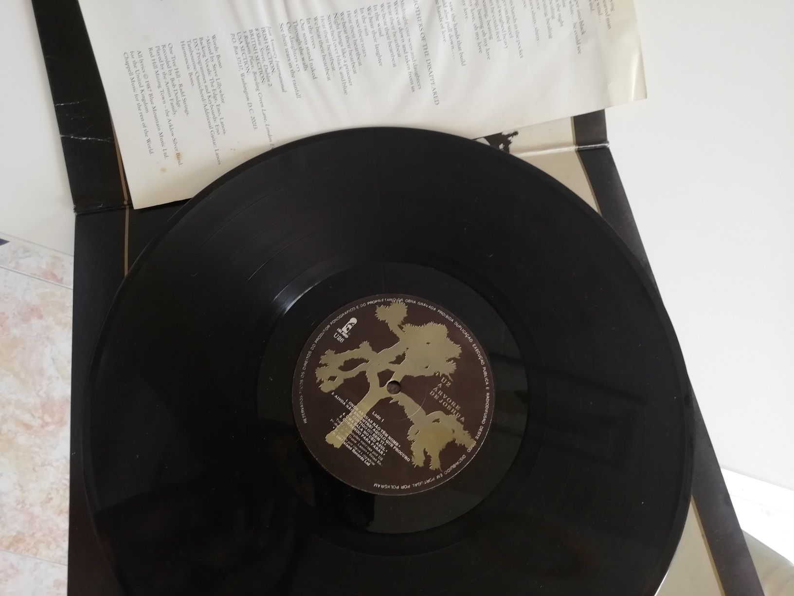 U2 LP Disco vinil "A Árvore de Joshua"