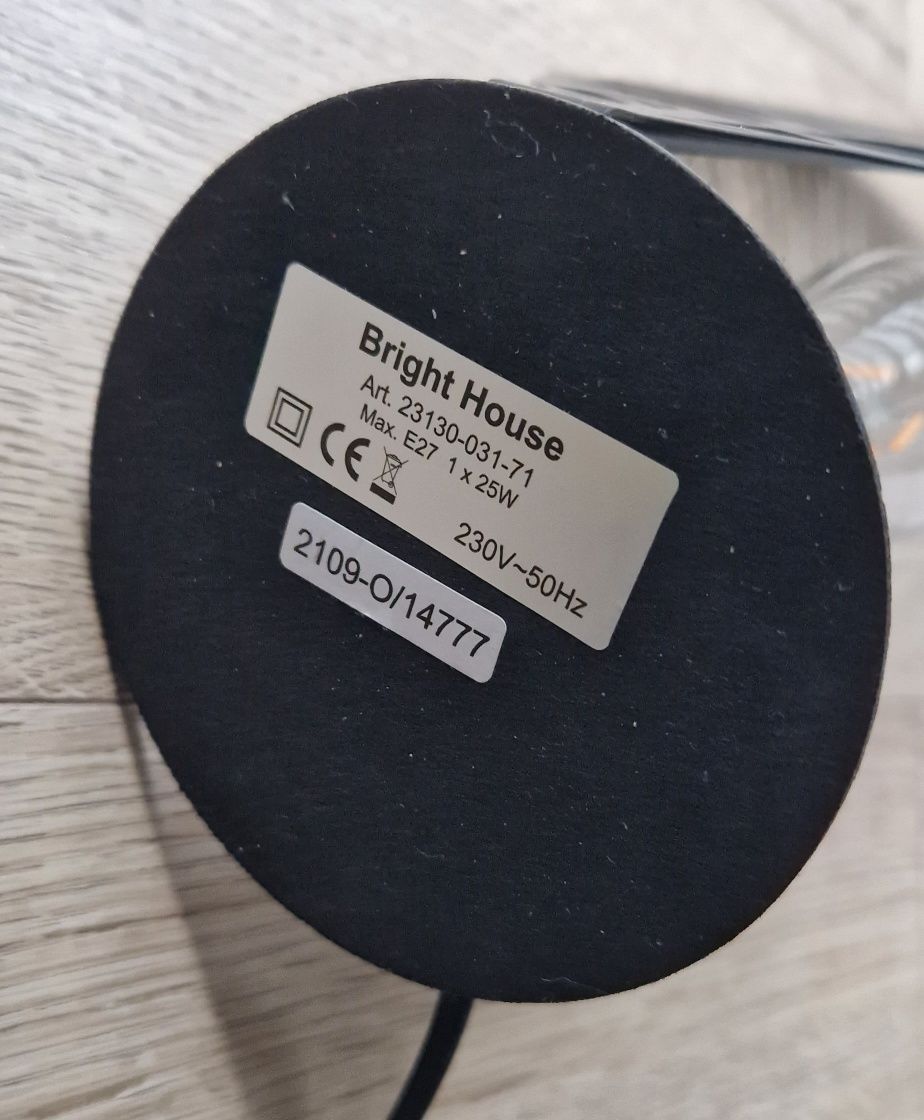 Lampka stołowa Liść matowa czerń glamour home dekoracja