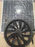Ventilador movido a energia solar com painel PD25030B12HH-SUNYMA