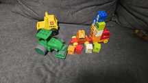 Lego Duplo pojazdy tir pojazdy budowlany traktor