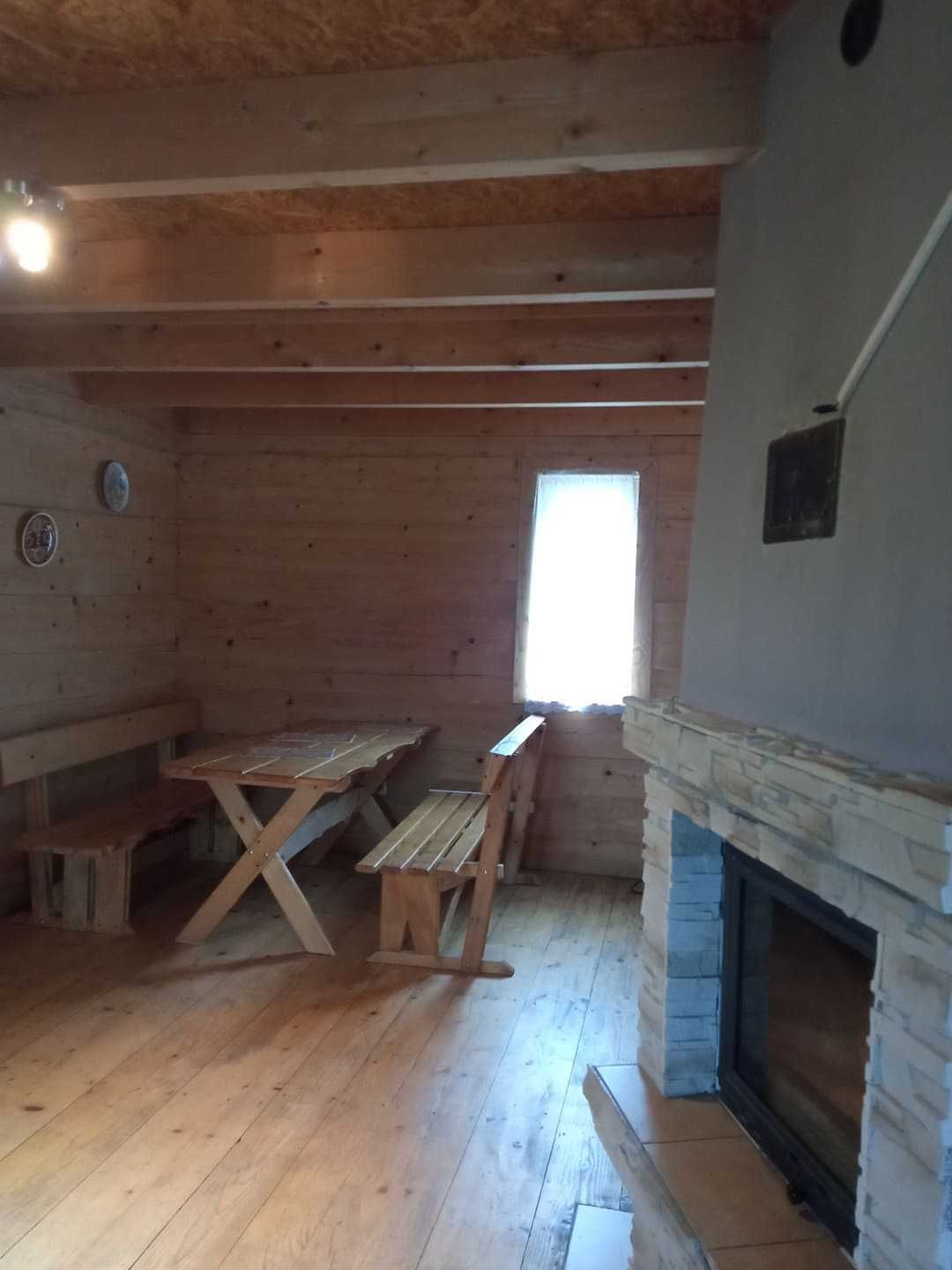 Domki letniskowe nad brzegiem rzeki Hoczewka, Mchawa -  Bieszczady
