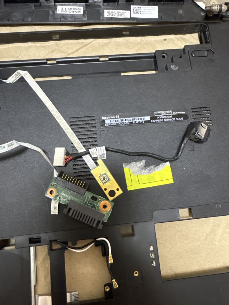 Dell inspiron 3878/3542/3541 кришка матриці, піддон
