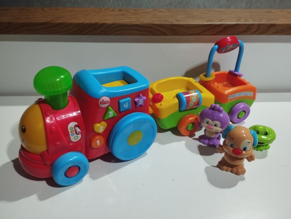 Duży Pociąg Fisher Price edukacyjny