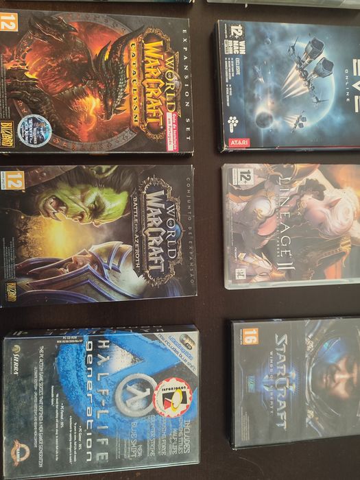Vários vídeos games de PC
