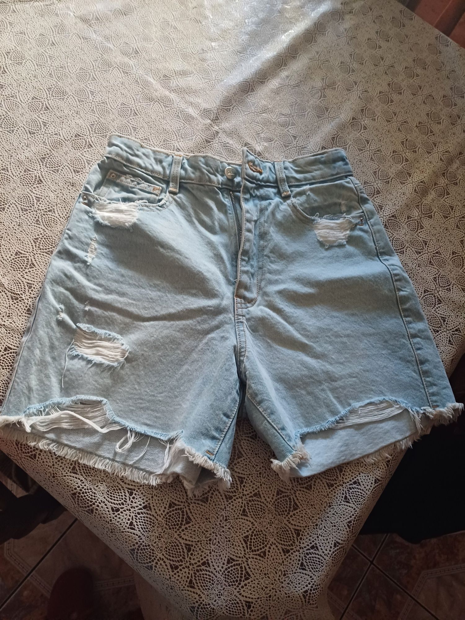 Szorty mom fit zara