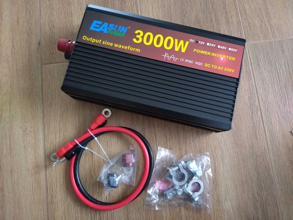 Przetwornica INVERTER UPS 12V 3000W 3KW czysty SINUS EASun